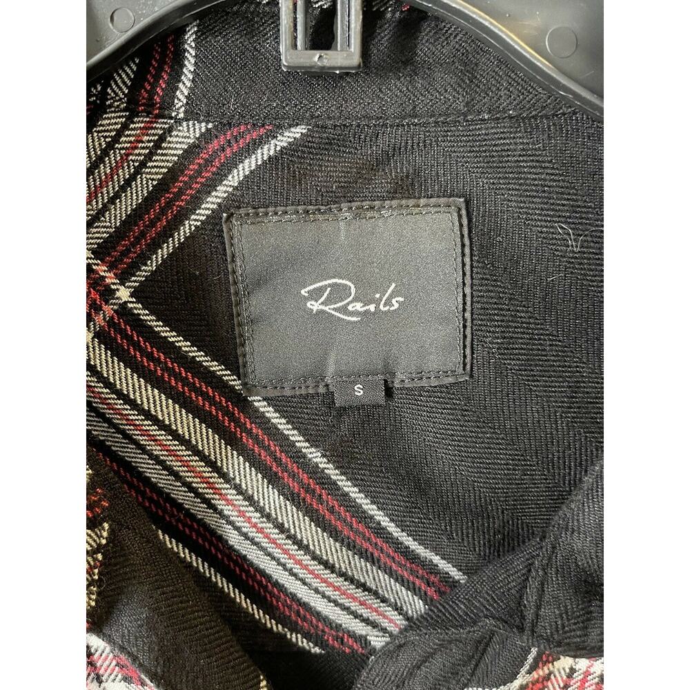 Rails Women's Jet White Ruby Dylan Plaid Long Sle… - image 5